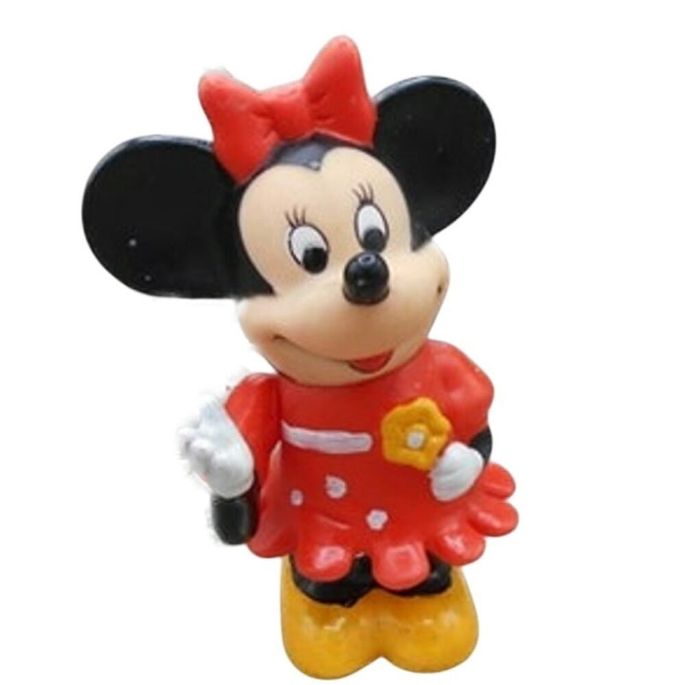Vintage Minnie Mouse Hard Plastic Coin Bank Walt Disney 1960s Hong Kong MCM
